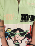 Men's light green printed shirt