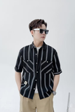 Black Vector Striped Shirt