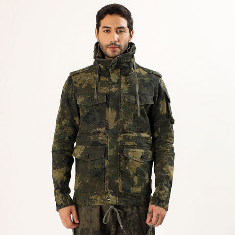 Green printed men's army Jacket Green printed men's army Jacket