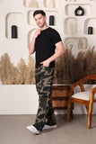 Woodland Army Cargo Pants-Olive green