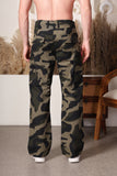 Woodland Army Cargo Pants-Olive green