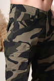 Woodland Army Cargo Pants-Olive green