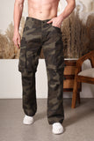Deep Green Military Cargo Pants