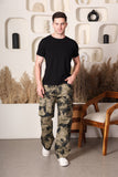 Military Print Streetwear Cargo Pants