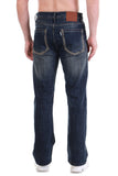 Vintage Blue Wash Distressed Jeans – Straight Fit