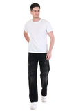 Midnight Grunge Distressed Straight-Fit Jeans