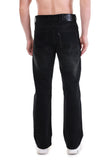 Midnight Grunge Distressed Straight-Fit Jeans