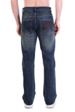 Deep Indigo Faded Wash Straight Fit Jeans