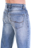 Men's Light Wash Wide-Leg Vintage Fit Jeans