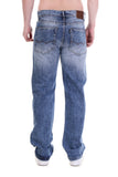 Washed Blue Straight Fit