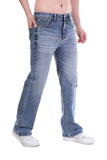 Light Wash Straight Fit Jeans