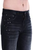 Textured Black Denim