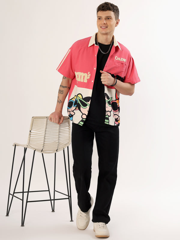 Men's  twice color shirt
