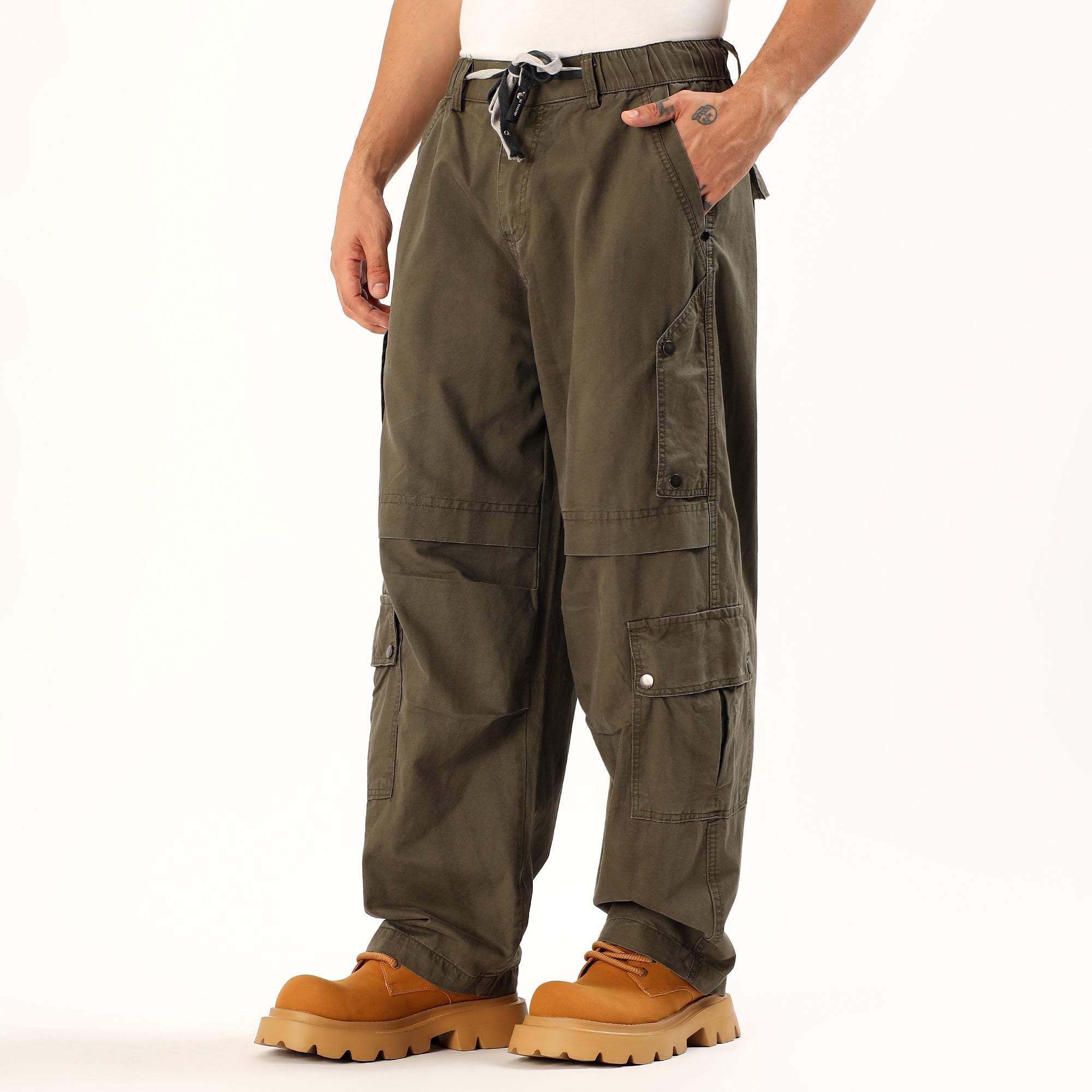 Khaki baggy Cargo pant