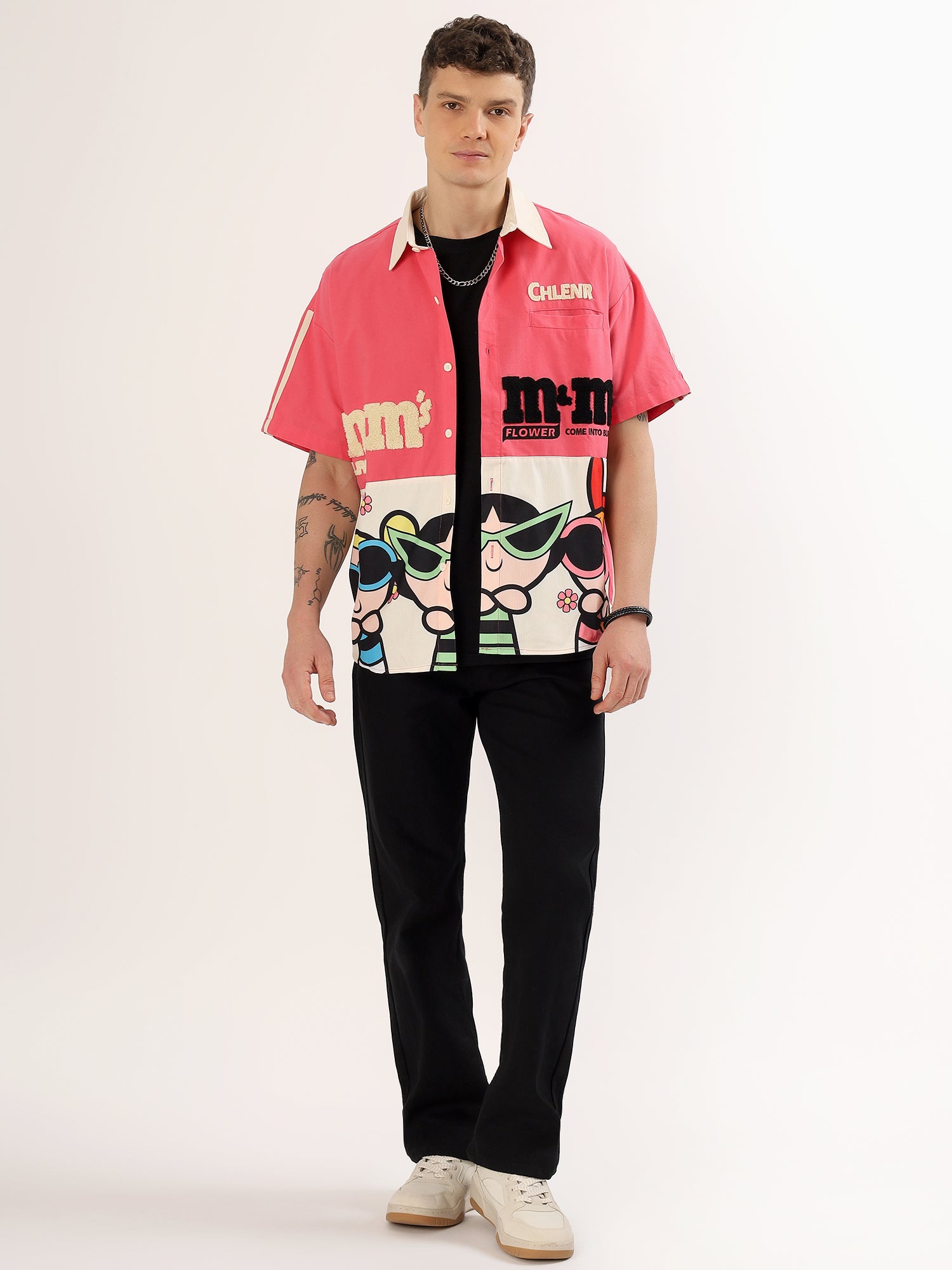 Men's  twice color shirt