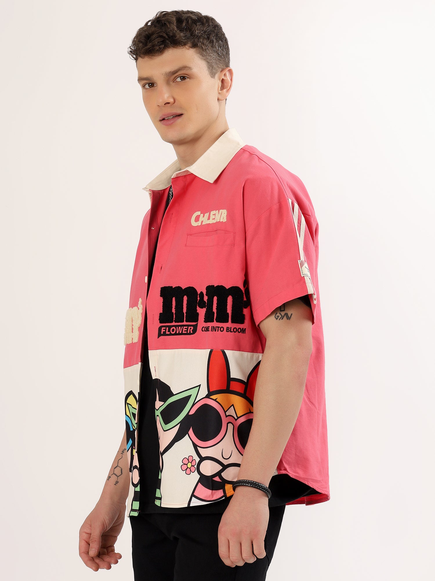 Men's  twice color shirt