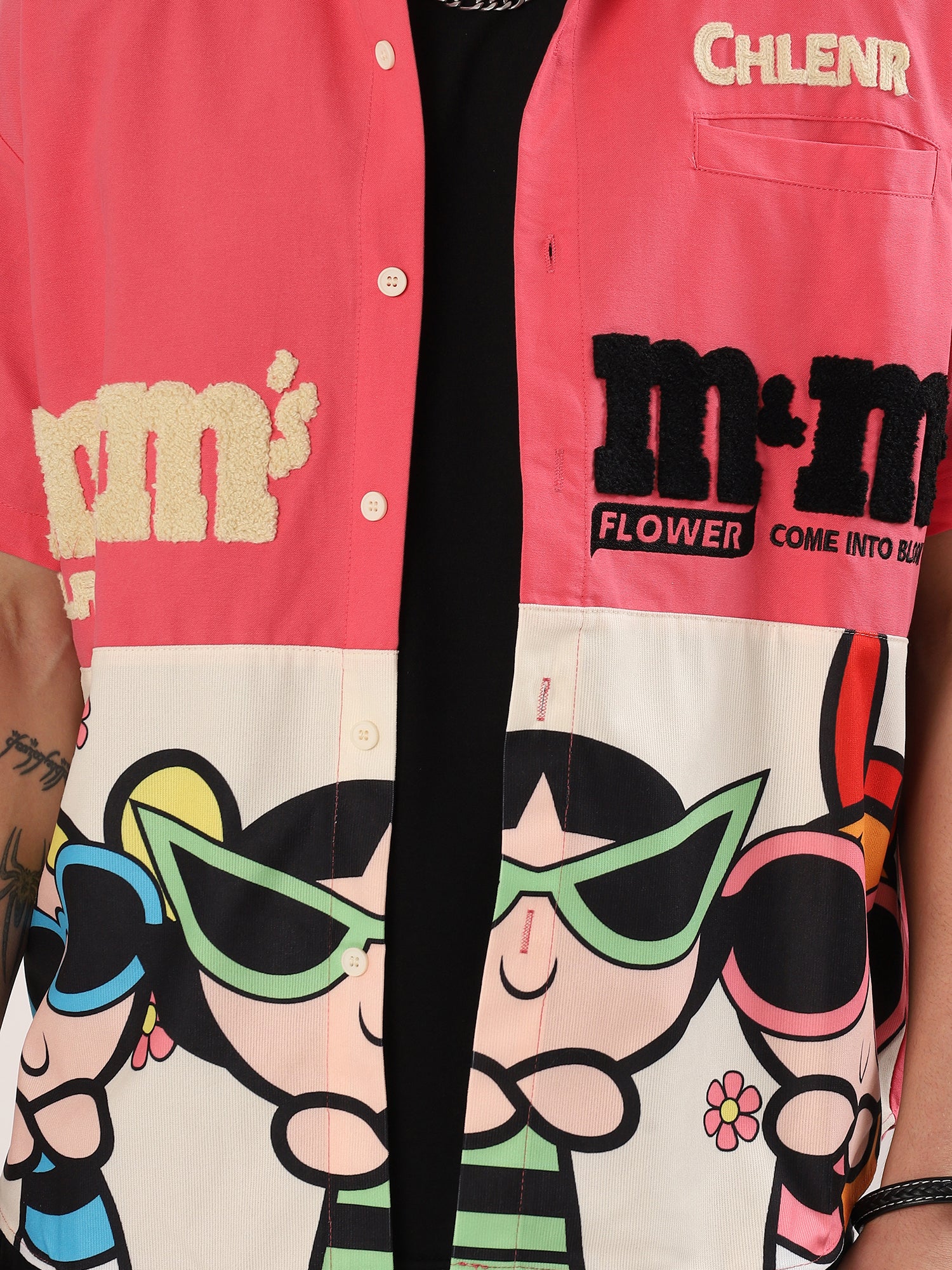 Men's  twice color shirt