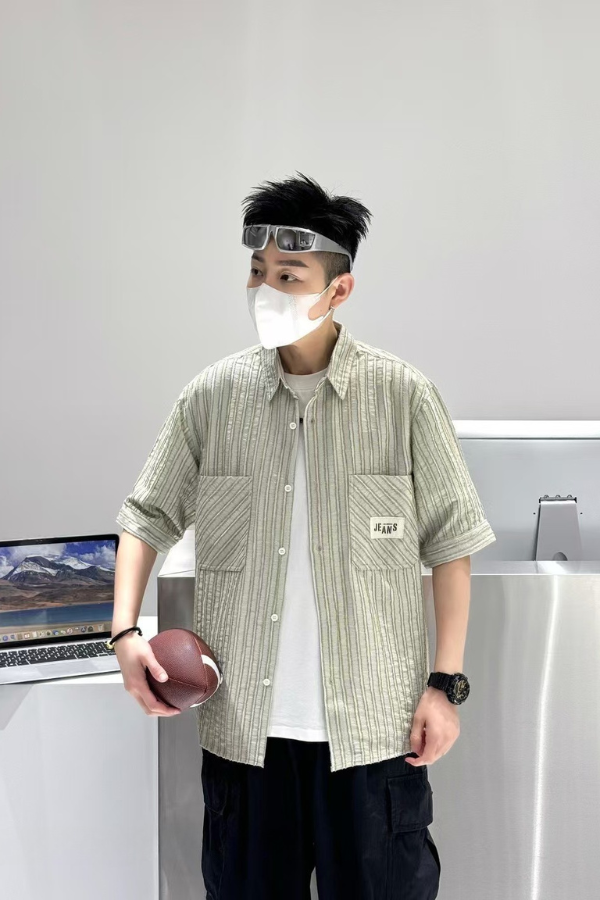 Olive Stitch Shirt