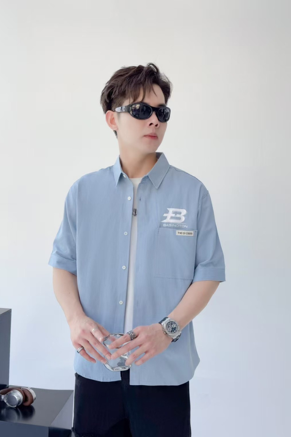 Blue Mono Shirt