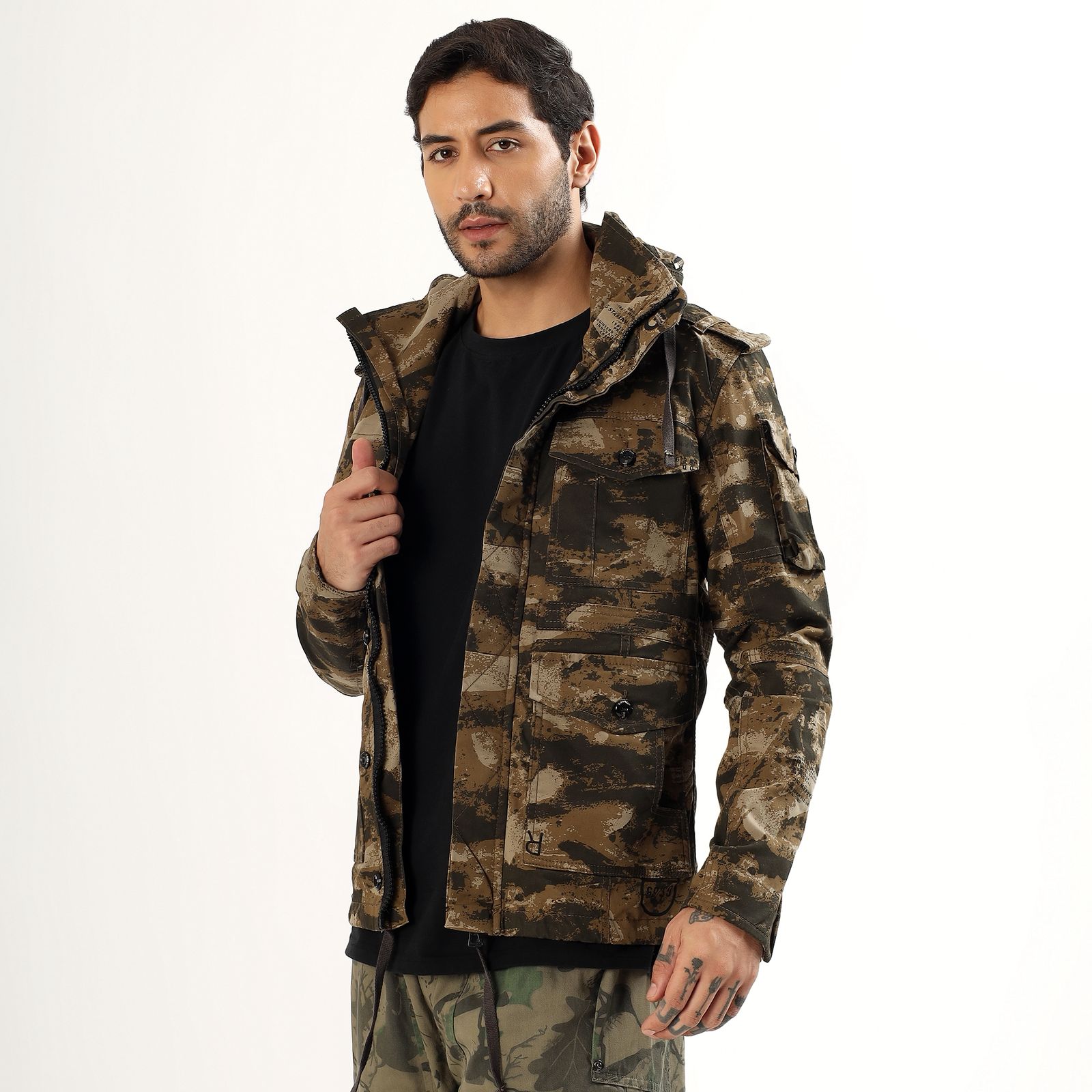 Buy pierre Carlo Brown & Olive Green