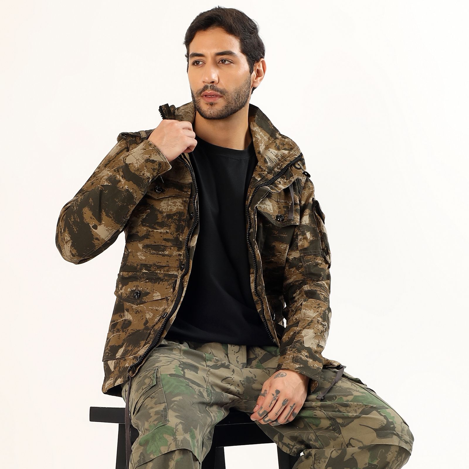 Buy pierre Carlo Brown & Olive Green