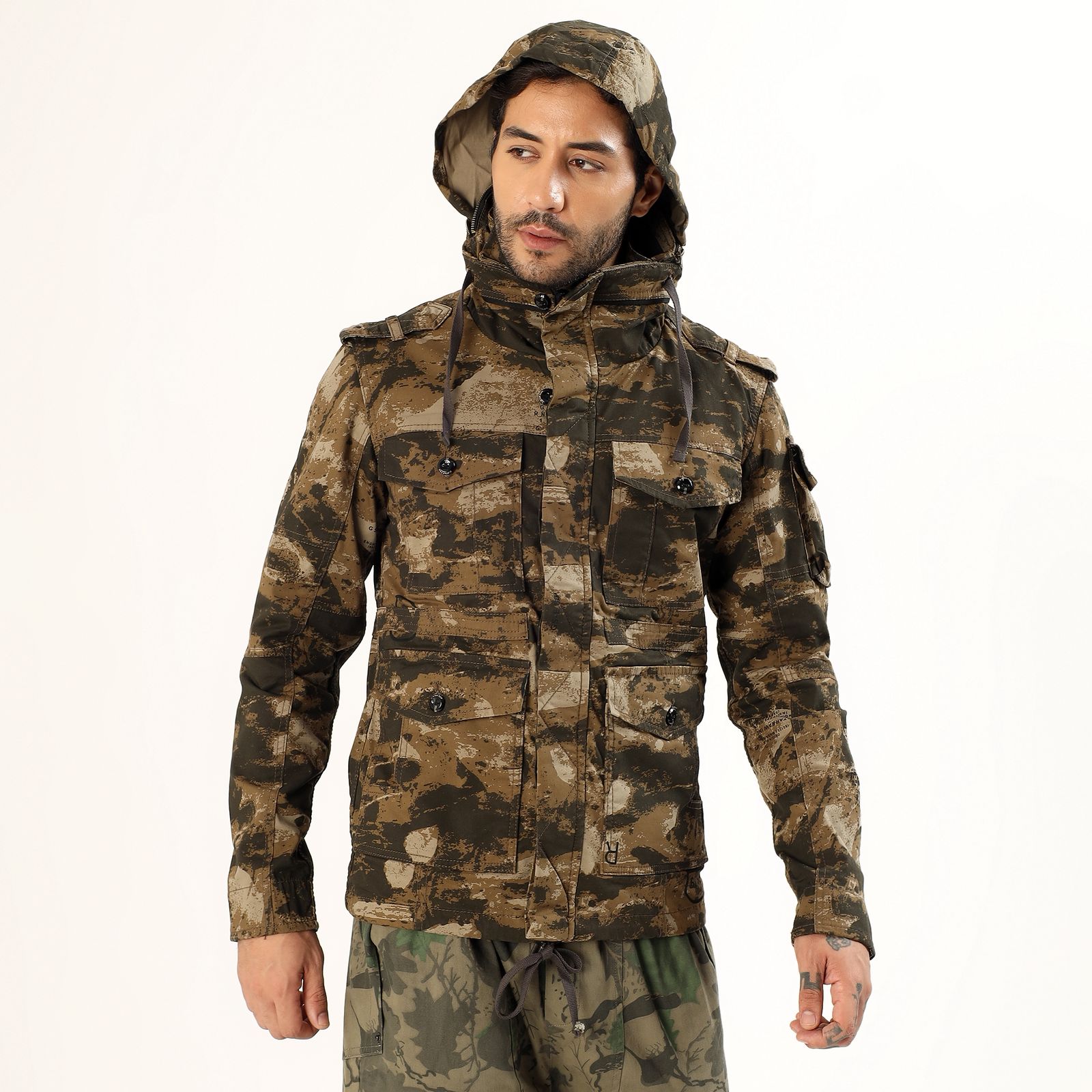 Buy pierre Carlo Brown & Olive Green