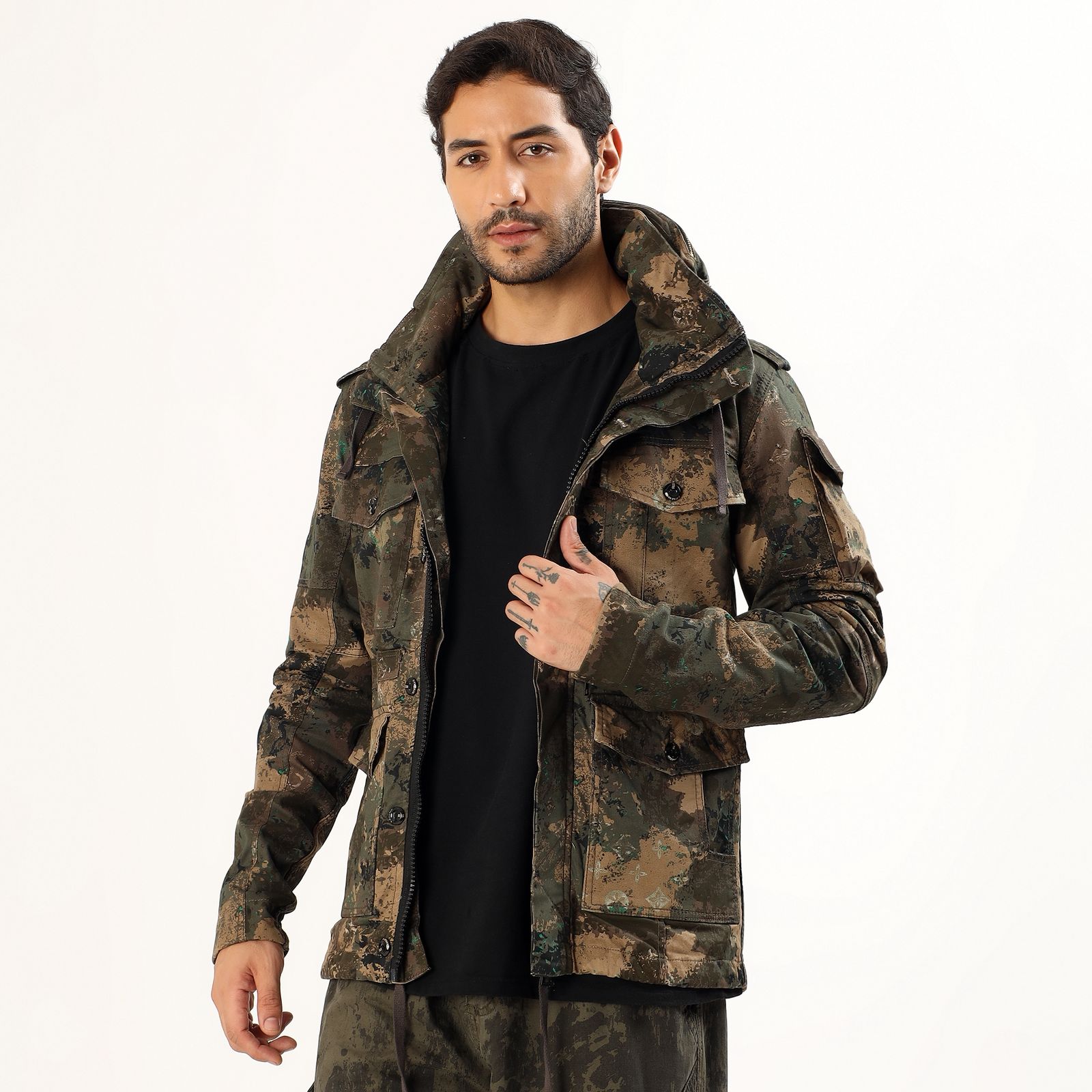 Mountmiller Full Sleeve Camouflage Jacket