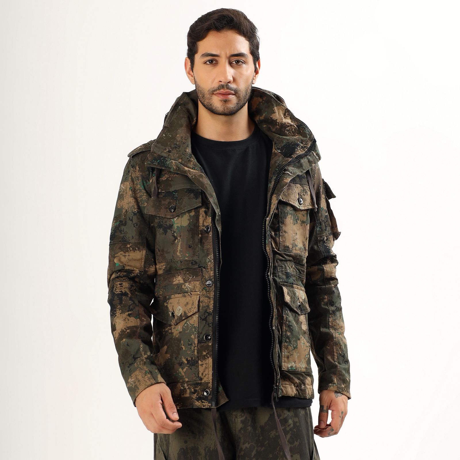 Mountmiller Full Sleeve Camouflage Jacket