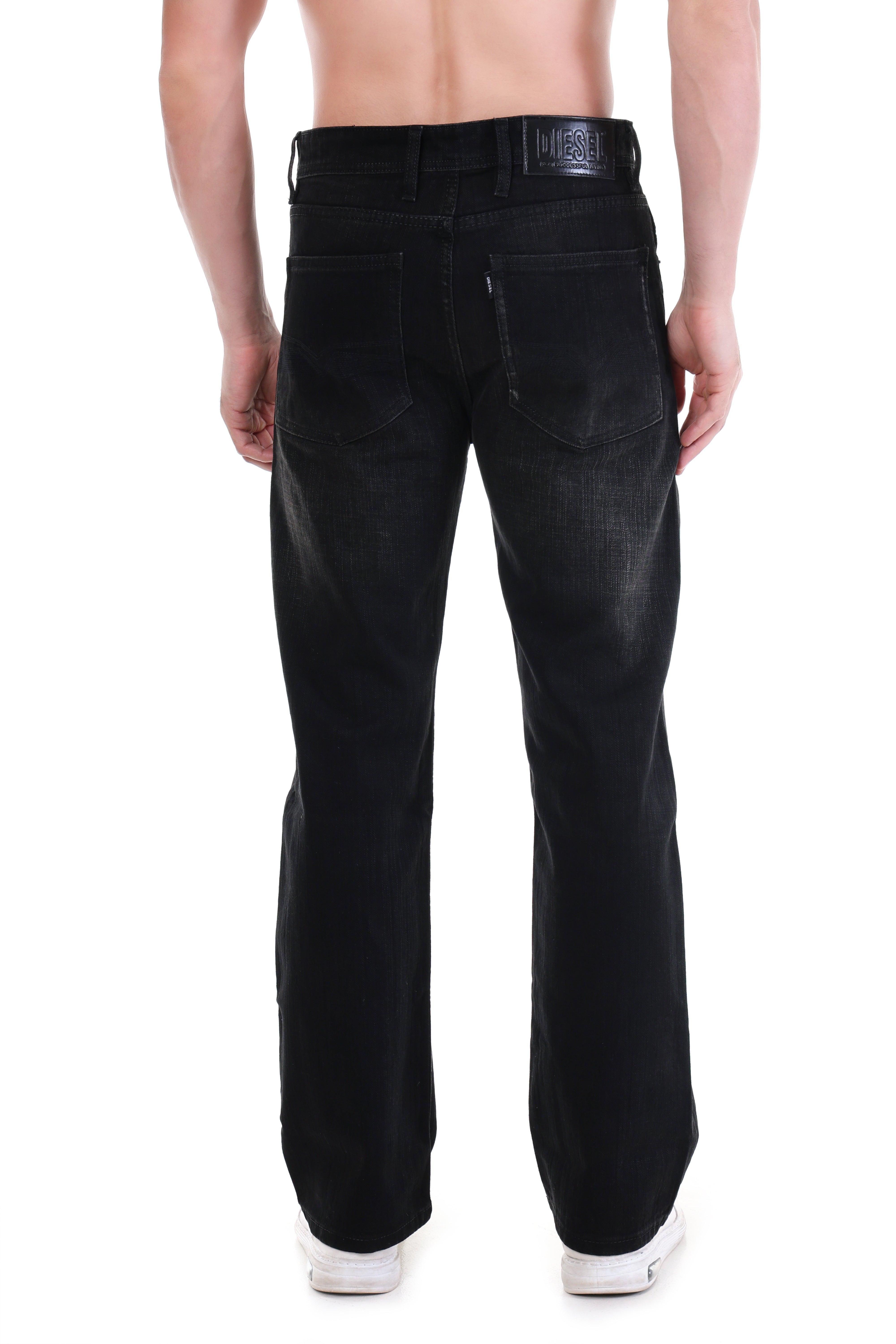 Midnight Grunge Distressed Straight-Fit Jeans