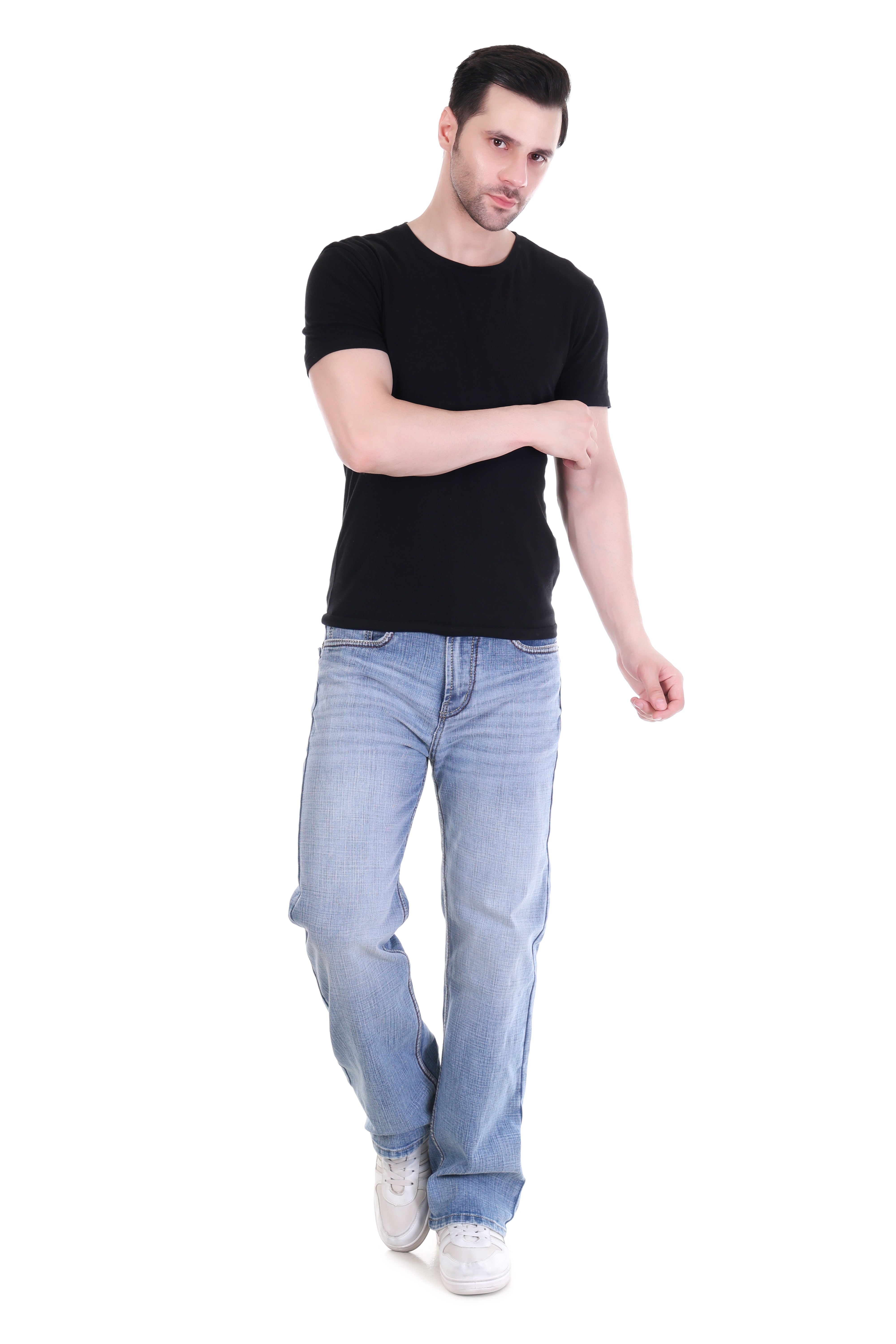 Faded Light Blue Jeans