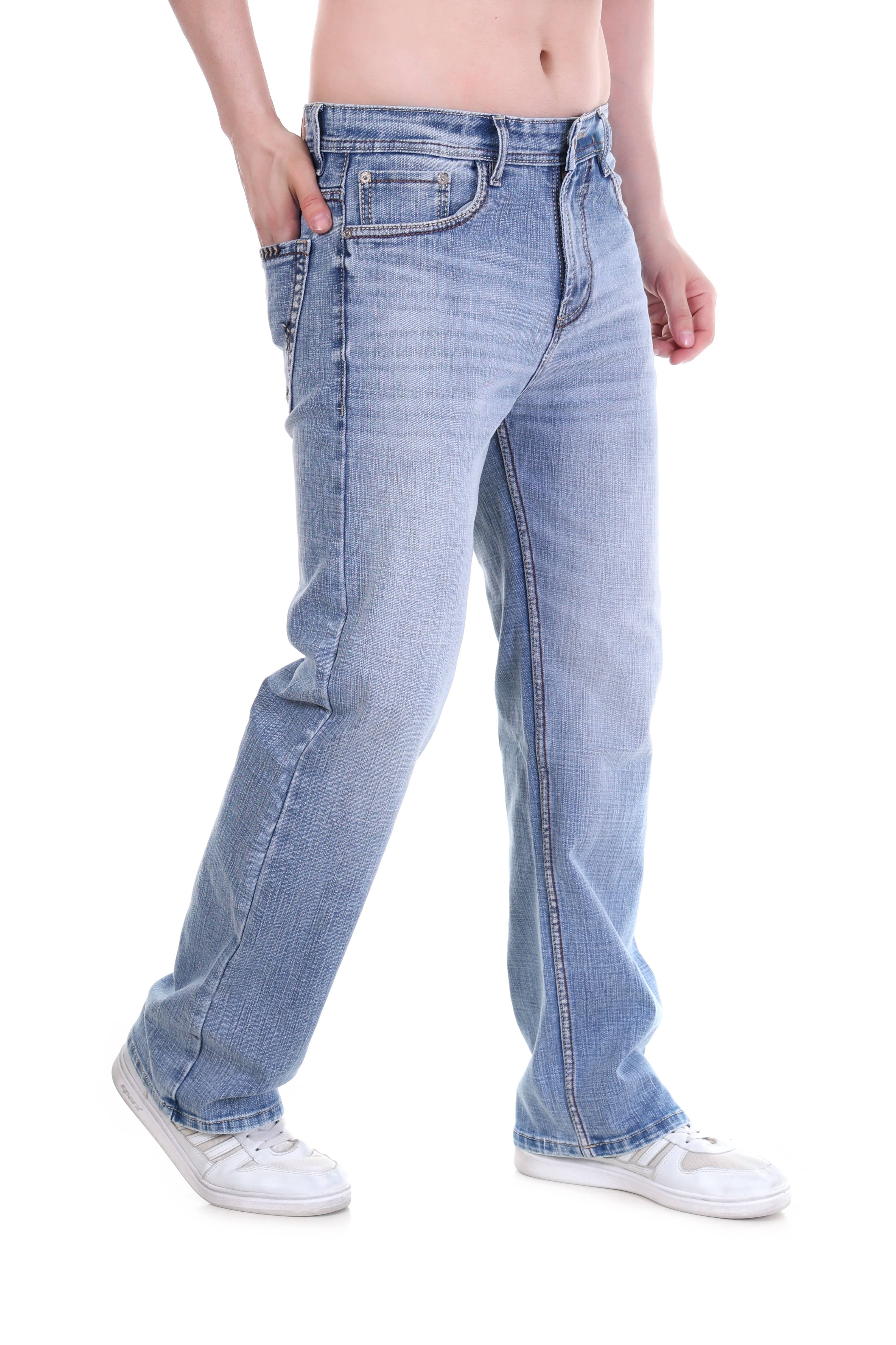 Faded Light Blue Jeans