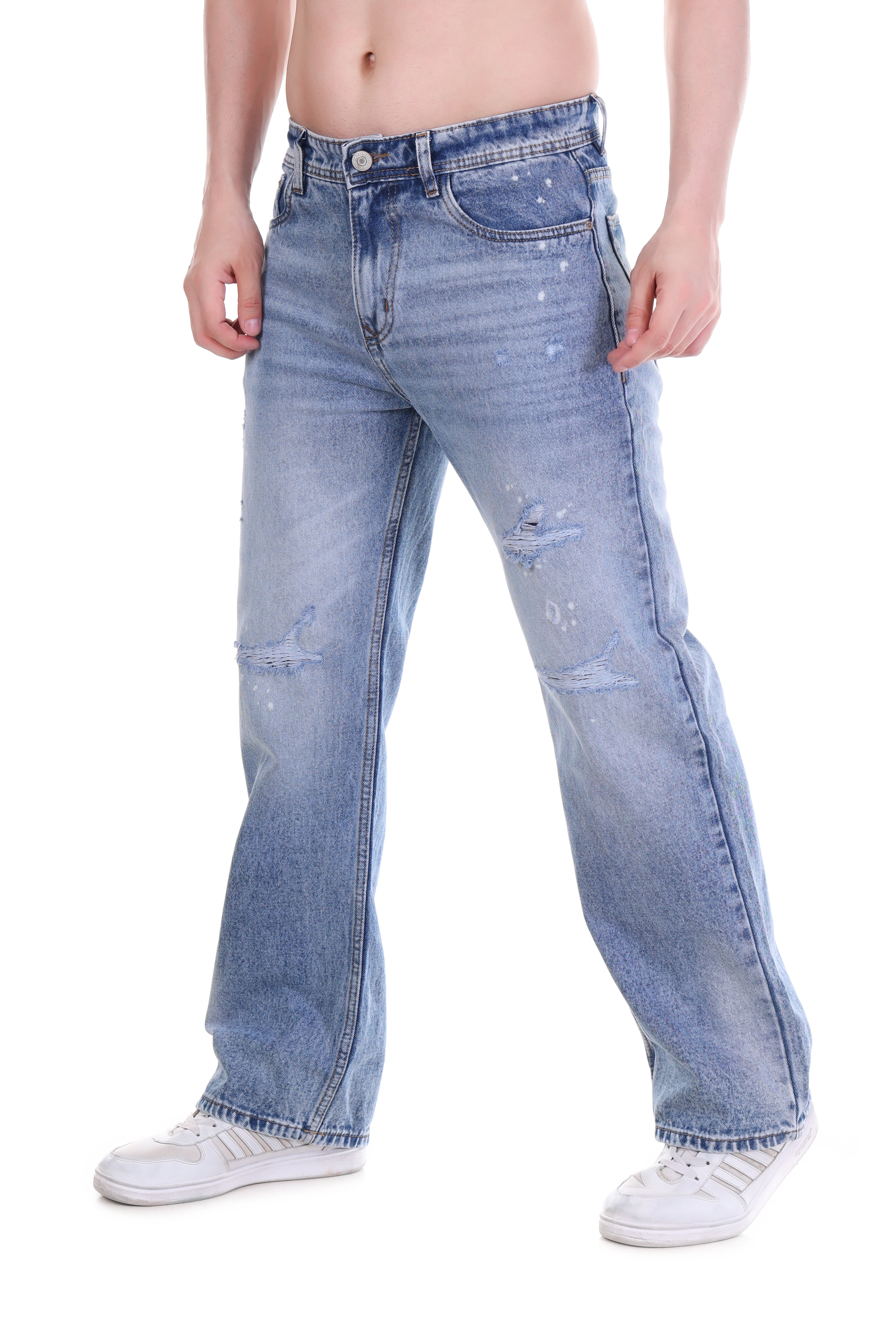 Stone Blue Straight Fit