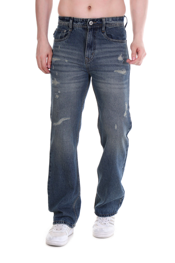 Stone Fade Straight Jeans
