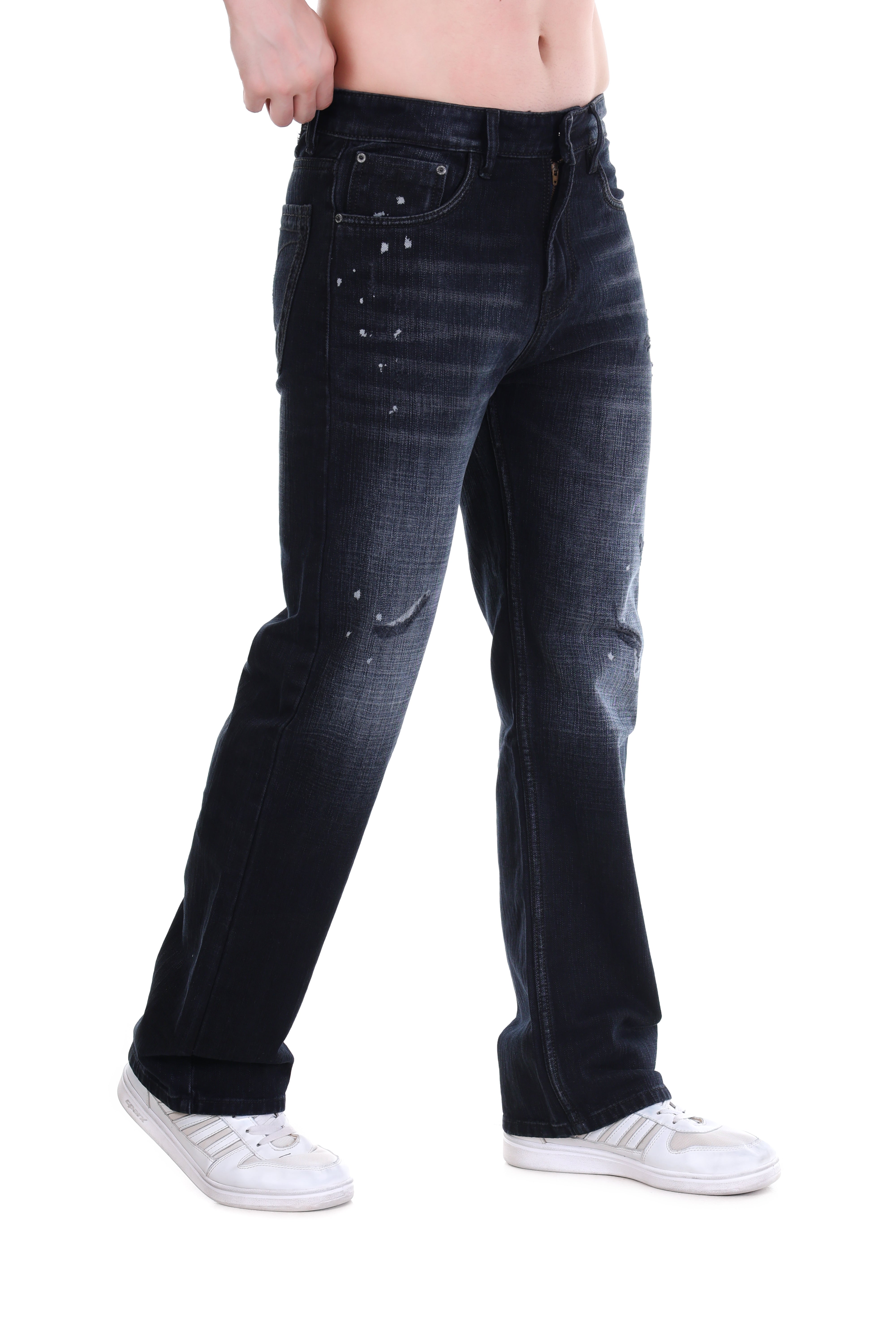 Textured Black Denim