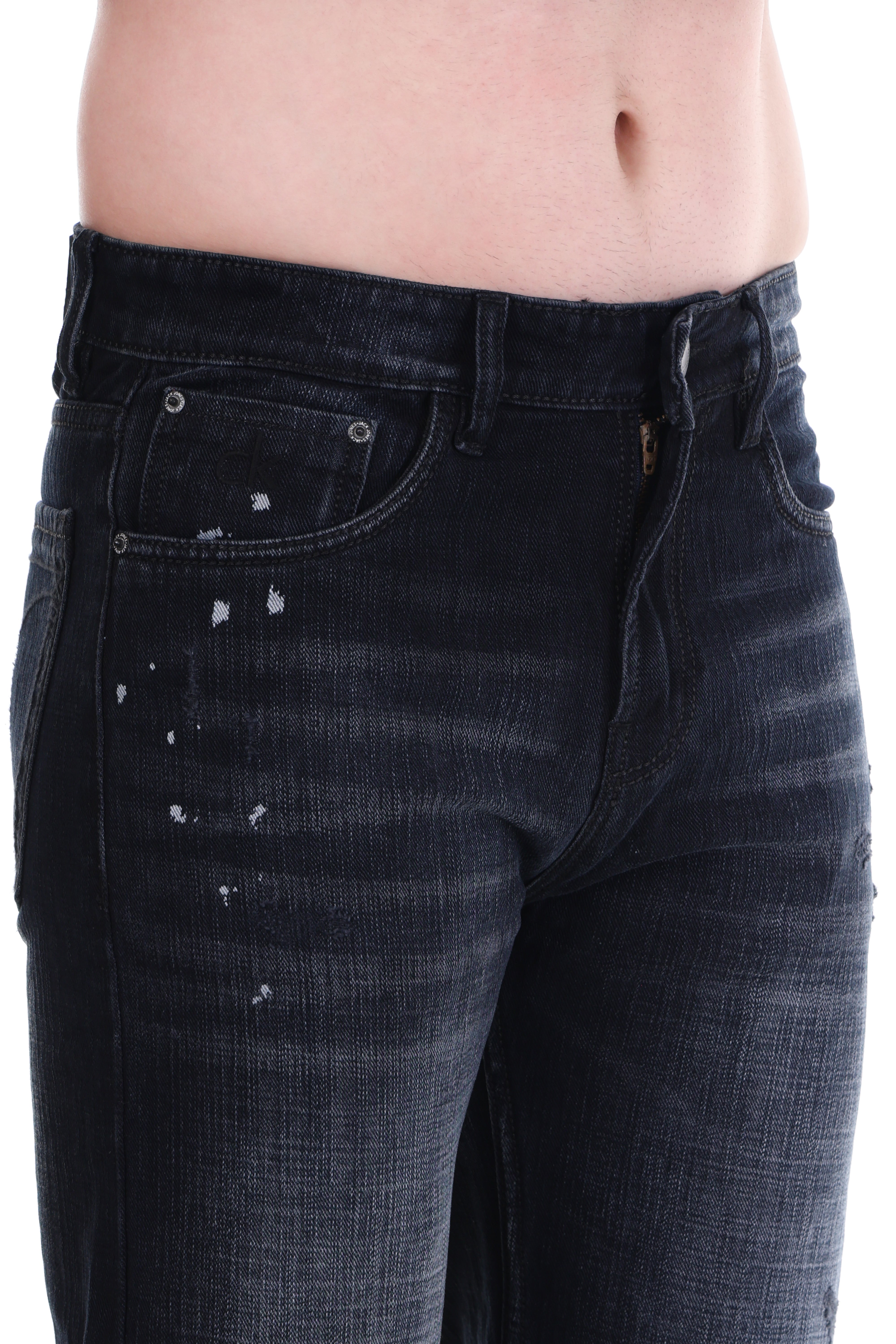 Textured Black Denim